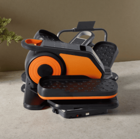 Compact Under-Desk Elliptical --Quiet Mini Pedal Exerciser With Adjustable Speed And LED Display (Option: Orange)