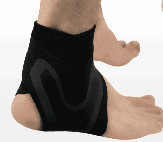 Ankle Support Brace Safety Running Basketball Sports Ankle Sleeves (Option: SM-1pc-Left)