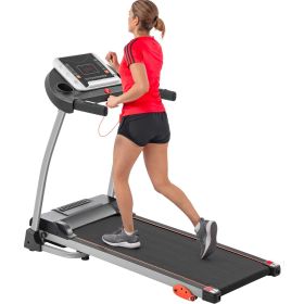 Easy Folding Treadmill for Home Use, 2.5HP Electric Running, Jogging & Walking Machine with Device Holder & Pulse Sensor (Color: as Pic)